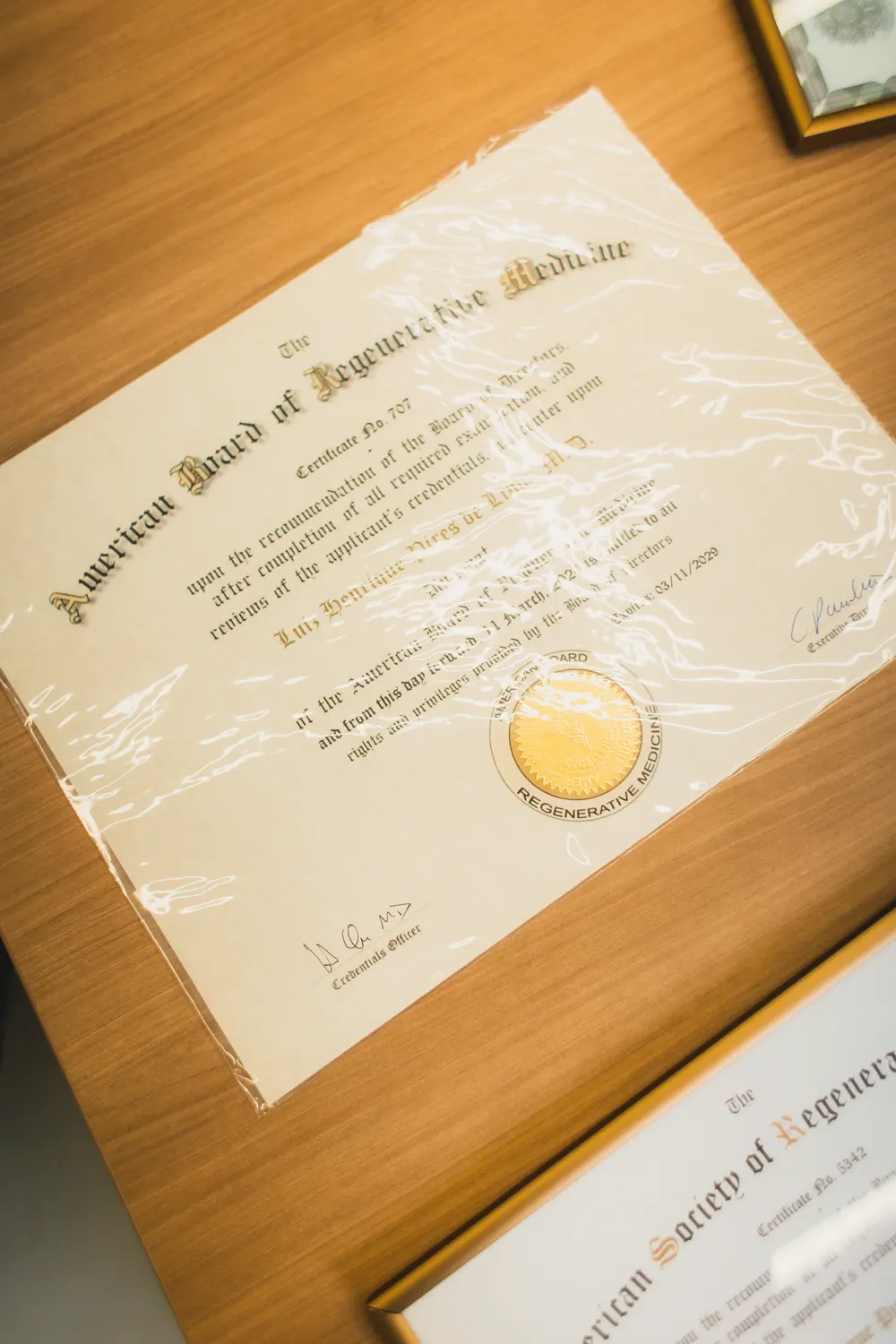 Certificado de titulação do Dr. Luiz Henrique Pires de Lima 8