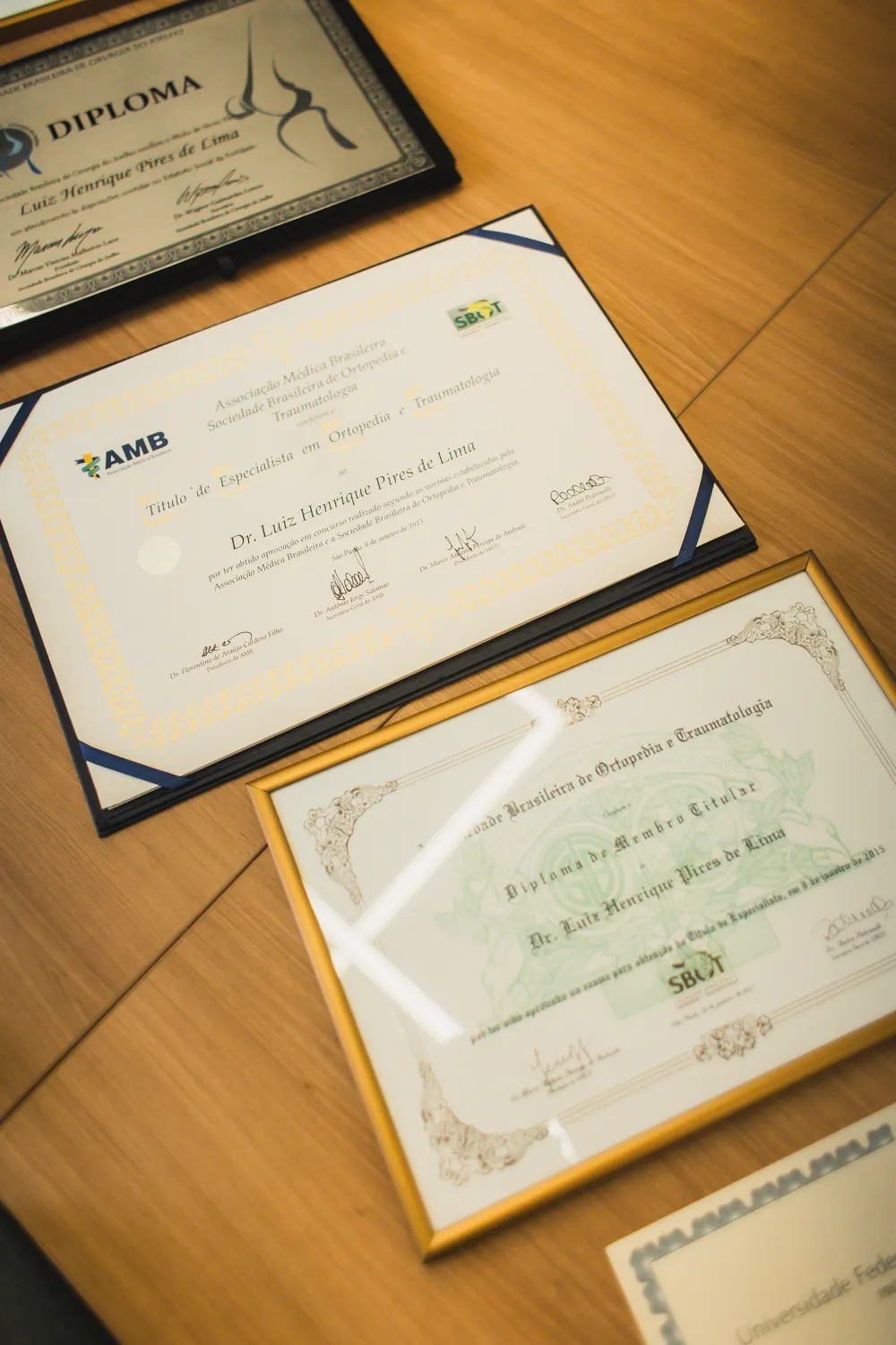 Certificado de titulação do Dr. Luiz Henrique Pires de Lima 3